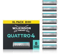 Wilkinson Sword Quattro Essential 4 Titanium Sensitive lames de rechange 8 pcs