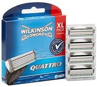 Wilkinson Sword Quattro Lot de 6 lames de rasoir pour homme