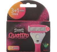 Wilkinson Sword Quattro pour femmes 3 lames de rasoir plus 1 lame e