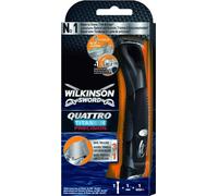 Wilkinson Sword Quattro Titanium Rasoir de précision avec 1 lame
