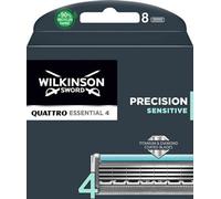 Wilkinson Sword Quattro Titanium Sensitive Shaving Blades for Men, 8 pieces (PRODUIT D'ALLEMAGNE)