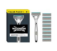 Wilkinson sword Quattro Titanium Sensitive Set - Rasoio con una testina + testina di ricambio (8 pezzi)