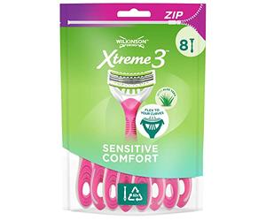 Wilkinson Sword - Xtreme 3 Beauty Sensitive - Rasoirs jetables féminins - Pack de 8