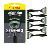Wilkinson Sword Rasoir jetable Flexible Xtreme 3 Black Edition Comfort – Lot de 6