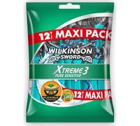 Wilkinson Sword Xtreme 3 Pure Sensitive Comfort Rasoirs Jetables Masculins - Pack de 12 (L'emballage peut varier)