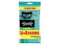 Wilkinson Sword Xtreme 3 Pure Sensitive Comfort Rasoirs Jetables Masculins - pack de 24
