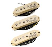 Wilkinson Vintage 60's Staggered Alnico V Micros Simple Bobinage Pickups Set pour Guitare électrique Style Strat, Crème