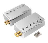 Wilkinson Vintage Alnico 5 PAF Micro Humbucker Pickups Set pour Epiphone USA Les Paul SG Style Guitare électrique, Chrome