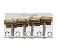 Wilkinson WBBC Vintage Chevalet Basse 4 Cordes Pontets Laiton Chrome | pour Fender Precision Bass/Jazz Bass