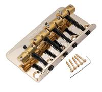 Wilkinson WBBC Vintage Chevalet Basse 4 Cordes Pontets Laiton Doré | pour Fender Precision Bass/Jazz Bass