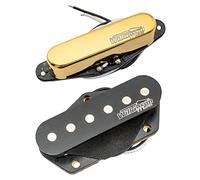Wilkinson WOVT Low Gauss Vintage Nashville Céramique Micros Telecaster Pickups Set pour Guitare électrique Tele Style, Doré