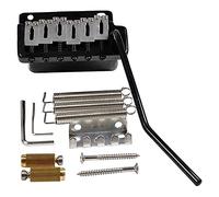 Wilkinson WVP2-SB 54mm Vibrato 2-Point Chevalet Tremolo Bridge Noir | Pontets Acier Inoxydable , Bloc Acier,pour Guitare électrique Strat Import Japon/Corée