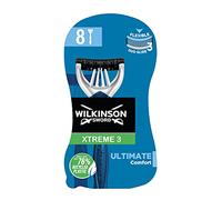 Wilkinson - Xtreme 3 Ultimate Plus - Rasoirs jetables masculins - Pack de 8