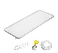 WilkSxyc Bac de Récupération Des Condensats, Bac en Plastique pour Climatiseurs Portables, Bac D'égouttage de L'eau de Condensation, Bac D'égouttage Universel pour Climatiseur avec Tube de Vidange (C