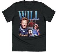 Will Ferrell Homage T-Shirt Tee Funny Film Icon Retro 90's Vintage Elf Ron T-Shirts & Hemden(Large)