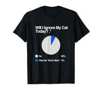 Will I Ignore My Cat Today Propriétaire Amusant pour Les Chats T-Shirt