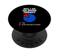 Will I Pie Chart Humour, Six Seven 6 7 Internet Meme PopSockets PopGrip Adhésif