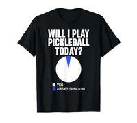 Will I Play Pickleball Today Funny Paddle Player Humour Boys T-Shirt