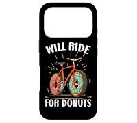 Will Ride for Donuts Bike Donut Lover Cyclist Bicycle Rider Coque pour iPhone 17 Pro