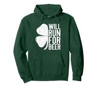 Will Run for Beer Shirt Irish Men Women St Patrick Day Sweat à Capuche