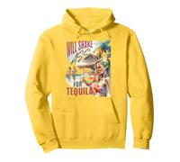 Will Shake Ass For Tequila Funny Vintage Bartender Bar Party Sweat à Capuche