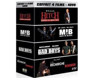 Will Smith - Coffret 4 films : Hitch + MIB + Bad Boys + À la recherche du bonheur