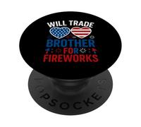 Will va échanger son frère contre un feu d'artifice pour le 4 juillet PopSockets PopGrip Adhésif