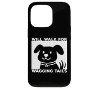 Will Walk for Wagging Tails Dog Lover Grunge Design Coque pour iPhone 13 Pro