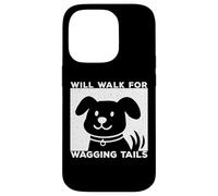 Will Walk for Wagging Tails Dog Lover Grunge Design Coque pour iPhone 14 Pro