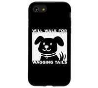 Will Walk for Wagging Tails Dog Lover Grunge Design Coque pour iPhone SE (2020) / 7/8