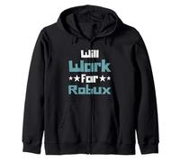 Will Work for Robux Funny Gaming Kids Sweat à Capuche