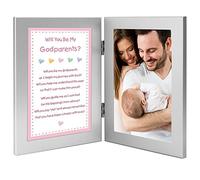 Will You Be My Godparents? from Baby Girl Godchild - Ajouter une photo au double cadre