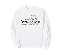 Will You Be My Merry Ever After, Design de Demande de Noël Sweatshirt