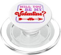 Will You Be My Valentine? Saint-Valentin Hommes Femmes Aimer PopSockets PopGrip pour MagSafe