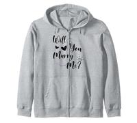 Will You Marry Me, de jolies fiançailles assorties à de jeunes mariés Sweat à Capuche
