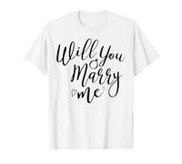 Will You Marry Me, de jolies fiançailles assorties à de jeunes mariés T-Shirt