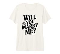 Will You Marry Me Proposition Engagement T-Shirt Haut de Gamme