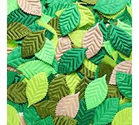 WILLBOND Lot de 150 Feuilles artificielles en Tissu mélangé pour Scrapbooking, travaux manuels, décoration de fête de Mariage