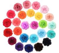 WILLBOND Lot de 26 colliers pour animaux domestiques avec fleurs multicolores pour chien 5 cm