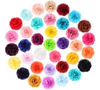 WILLBOND Lot de 36 colliers pour chien avec nœud papillon et fleurs multicolores pour animal domestique - Accessoires de toilettage - 36 couleurs