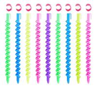WILLBOND Lot de 40 tiges de permanente en spirale en plastique pour barbier, coiffure, coiffure, permanente, outils de salon pour femme (15,5 x 0,6 cm)