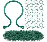 WILLBOND Lot de 400 pinces à lumière de Noël en plastique pour sapin de Noël - Crochets de suspension pour attacher des mini lumières et des plantes