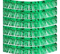 WILLBOND Lot de 6 guirlandes de franges métalliques de 3 m à suspendre au mur pour mariage, anniversaire, fêtes, décorations de vacances et plus encore (vert)