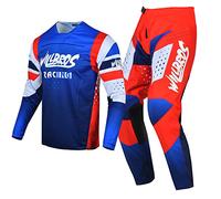Willbros Combinaison de Pantalon en Maillot de Motocross Hommes Dirt Bike Ensemble D'engrenages MX Femmes Hors Route Équitation Adulte Vêtements de Course