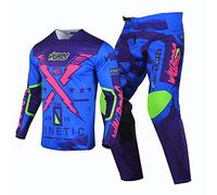 Willbros Combinaison de Pantalon en Maillot de Motocross Hommes Dirt Bike Hors Route Ensemble D'engrenages MX Équitation Vêtements de Course Femmes Adulte Violette (Jersey S Pants 30)