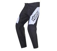 Willbros Pantalon Moto Enduro et Motocross MX MTB DH Hors Route La Montagne Tout-Terrain Noir et Blanc M=32
