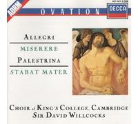 Willcocks - Allegri : Miserere (Psaume 51) - Palestrina : Stabat Mater