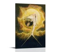 William Blake Poster classique The Ancient of Days Art Peinture sur toile Décoration murale Photo Décoration d'intérieur moderne 50 x 75 cm