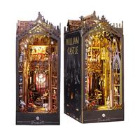 William Castle Kit de bricolage pour coin de livre - Puzzle 3D de style gothique fabriqué à la main pour adulte