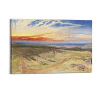 William Crimea Simpson-the Graves on Cathcart Hill Poster Impression sur toile Peinture murale Décoration d'intérieur moderne 50 x 75 cm